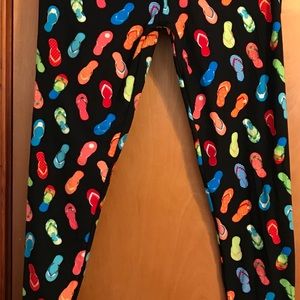 Flip Flop Full Length Leggings! Screams Summer!